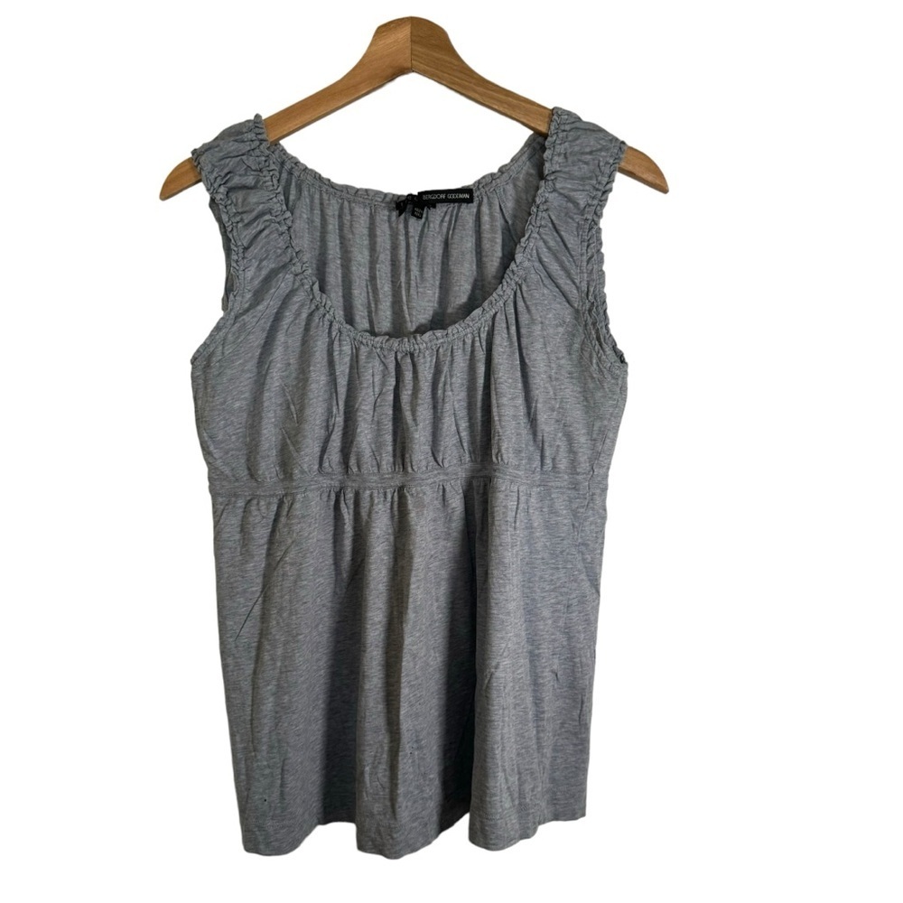 Theory Gray Sleeveless Scoop Neck Cami Tops Women's Size M